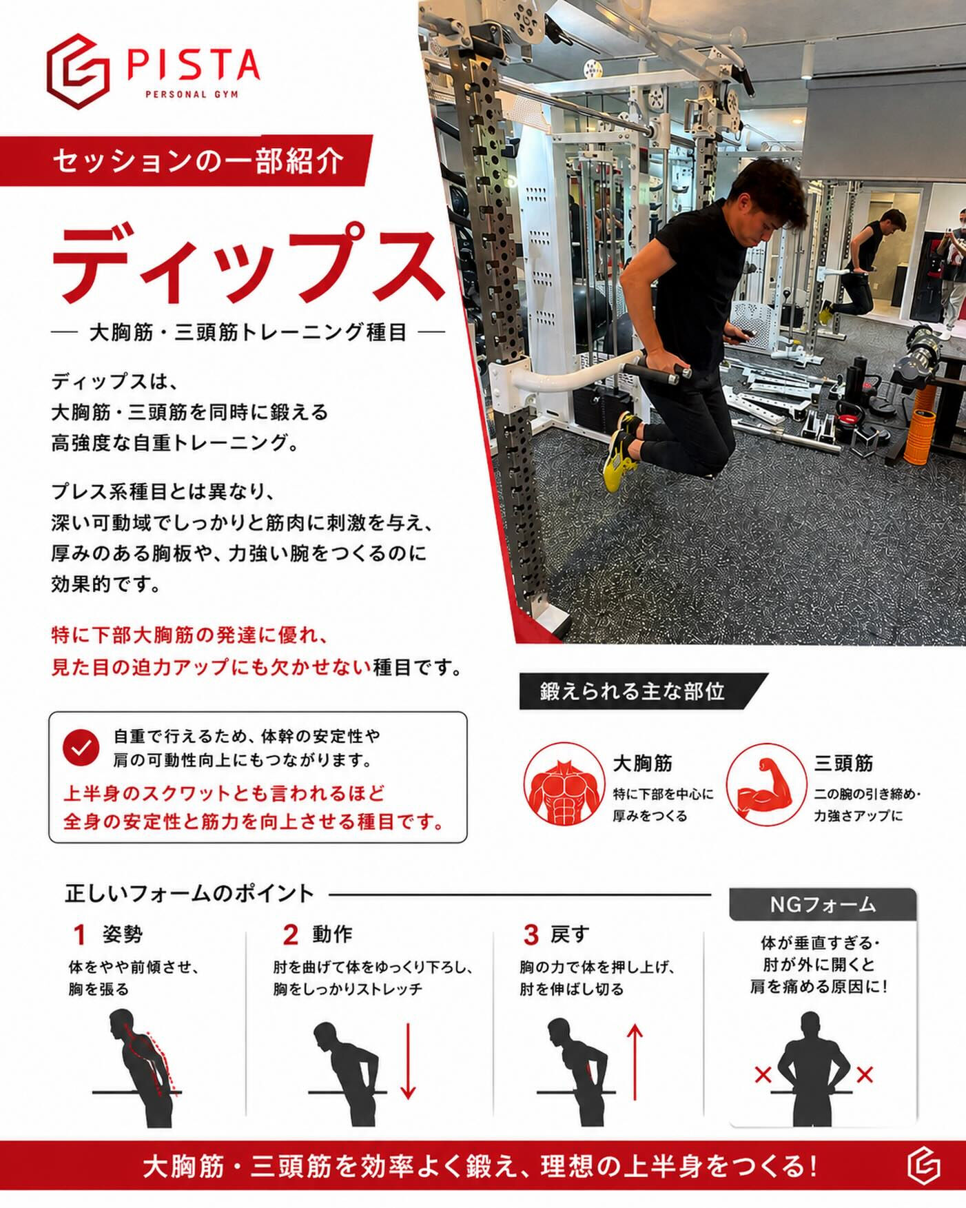 こんにちは！ PERSONAL GYM PISTAです😊