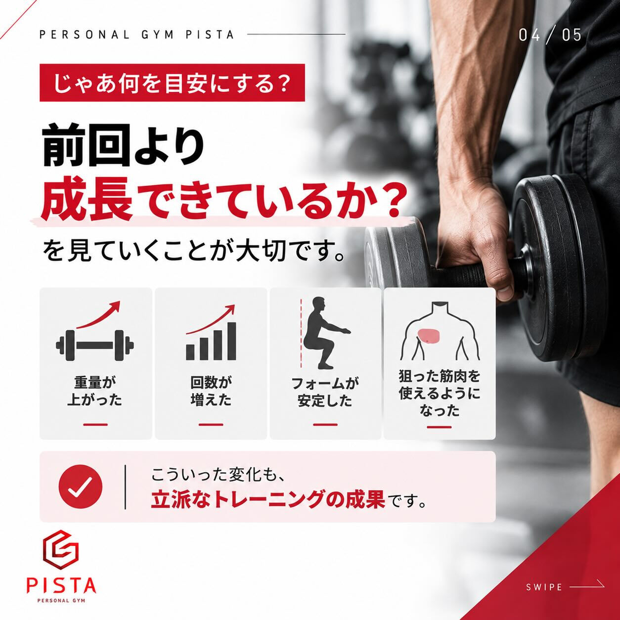 こんにちは！ Personal Gym PISTA（ピスタ）