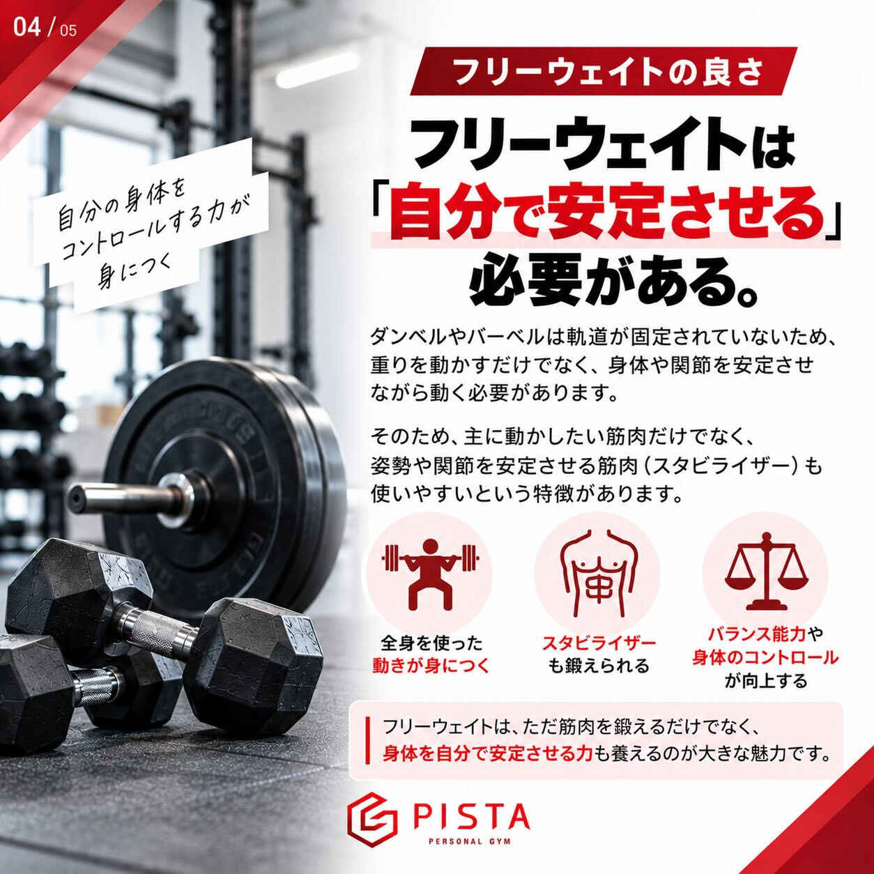 こんにちは！ Personal Gym PISTAです😊